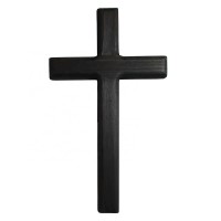 11 Inch Black Wood Wall Cross Wooden Hanging Decor Christian Wall Crucifix