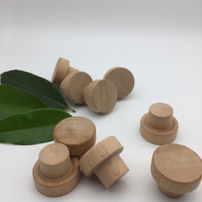 Wood Cap Eco-Friendly Natural Beech Wooden Wine Bottle Stopper