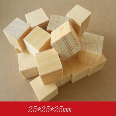 1-inch Blank Plain Wooden Blocks Made of Natural Hardwood for Small and Large Diy Projects