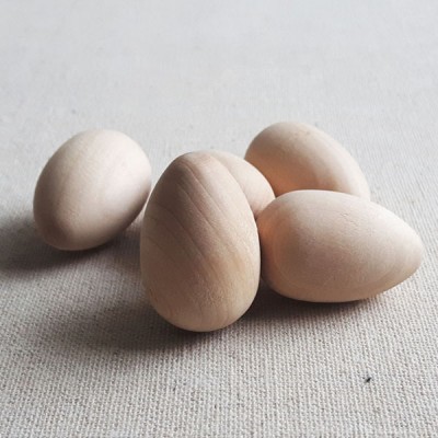 Natural DIY Small Easter Crafts Wooden Eggs, Wooden Eggs