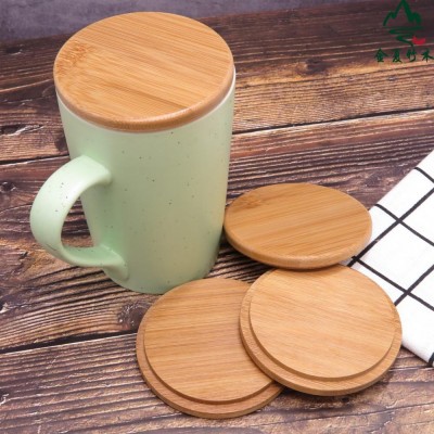 81mm bamboo mug lid customized candle jar lid dongguan bamboo/wood lid