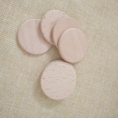 1.5" Round Beech Wooden Disc Wooden Coins Wooden Round Chips