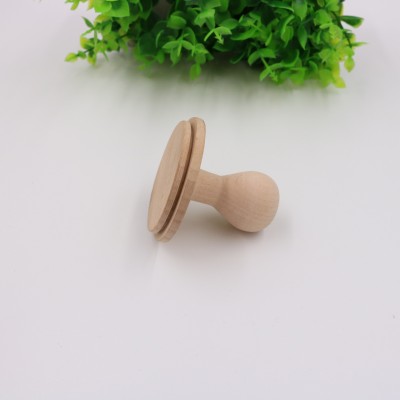 wood stamp handle 60x58mm round custom wooden name stamp handle