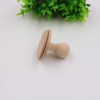 wood stamp handle 60x58mm round custom wooden name stamp handle