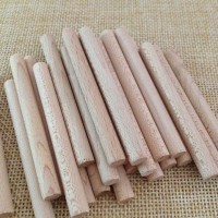 Small Round Solid Beech Wooden Stick Kids Stick Toys