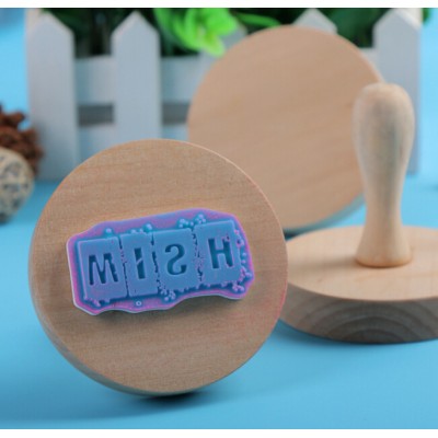 wood rubber stamps with handle ideal for children gift,Customized rubber stamp wooden material