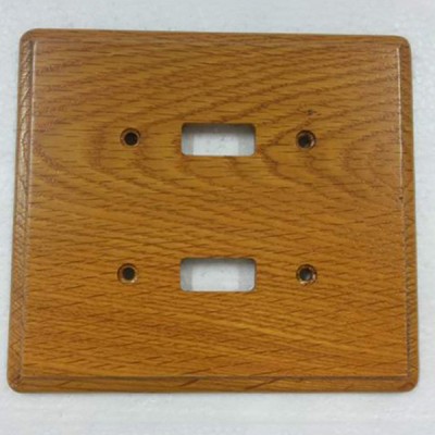 Wooden Wall Switch Button Cover Custom Wooden Square Toggle Board