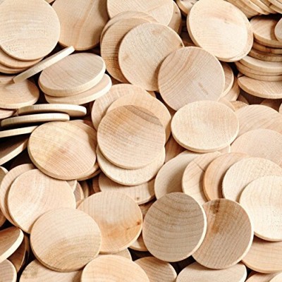 1.5" Round Disc Unfinished Wood Cutouts